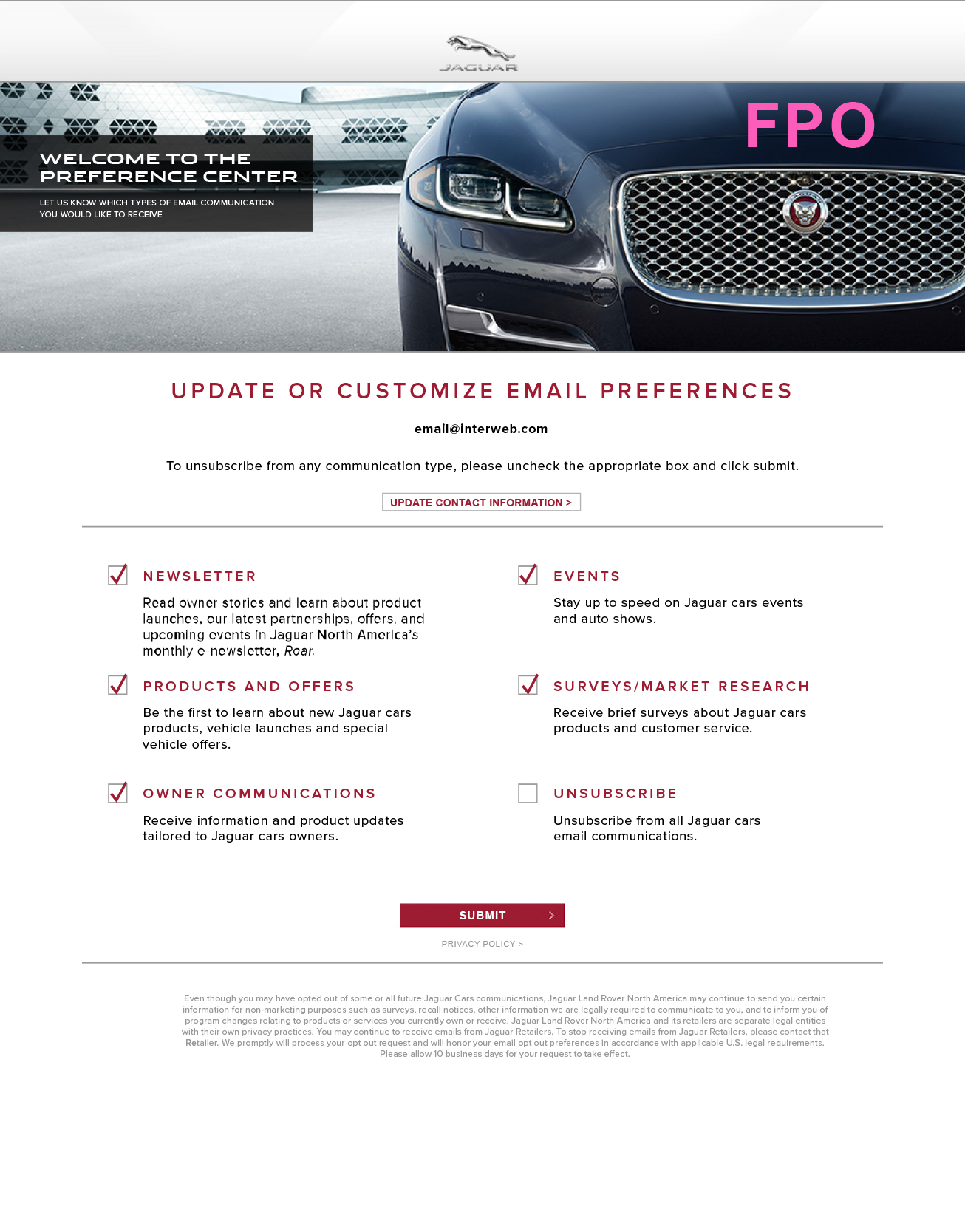 Jaguar Land Rover Campaign